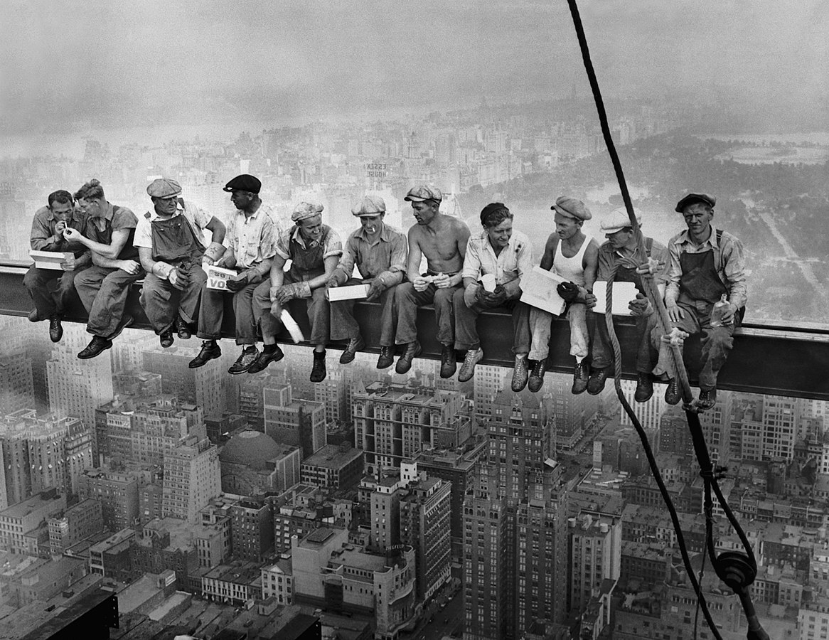  Lunch atop a Skyscraper, published in the New York Herald-Tribune, Oct. 2 1932, Charles Clyde Ebbets, Tom Kelley, or William Leftwich.